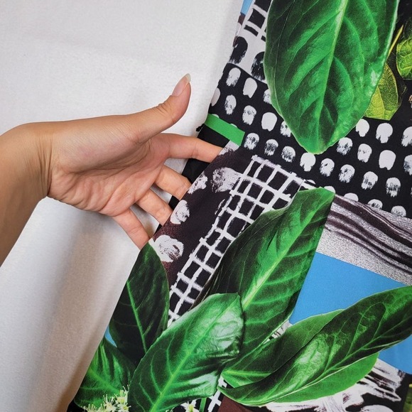 CLOVER CANYON Romper Womens S Small Patchwork Abstract Floral Print MISSING BELT - Picture 11 of 13